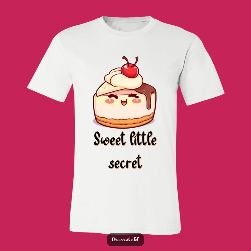 Funny Winking Cheesecake T-Shirt: Playful Dessert Style for Cheeky Souls