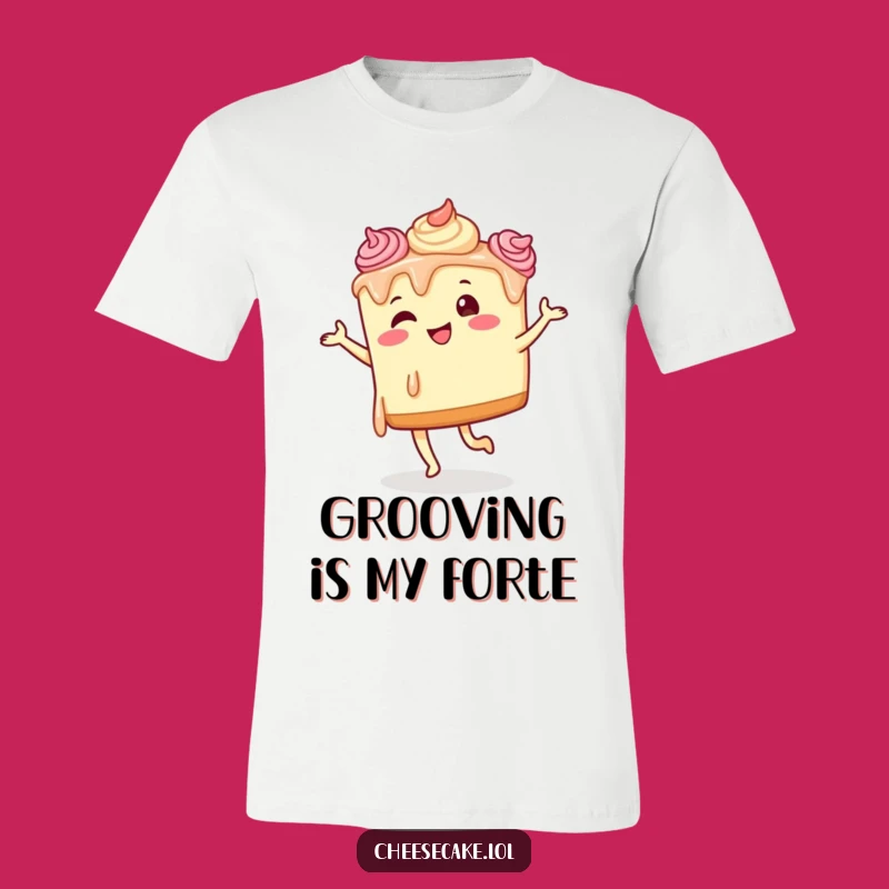Funny Dancing Cheesecake T-Shirt - Unleash Your Inner Quirky Dessert