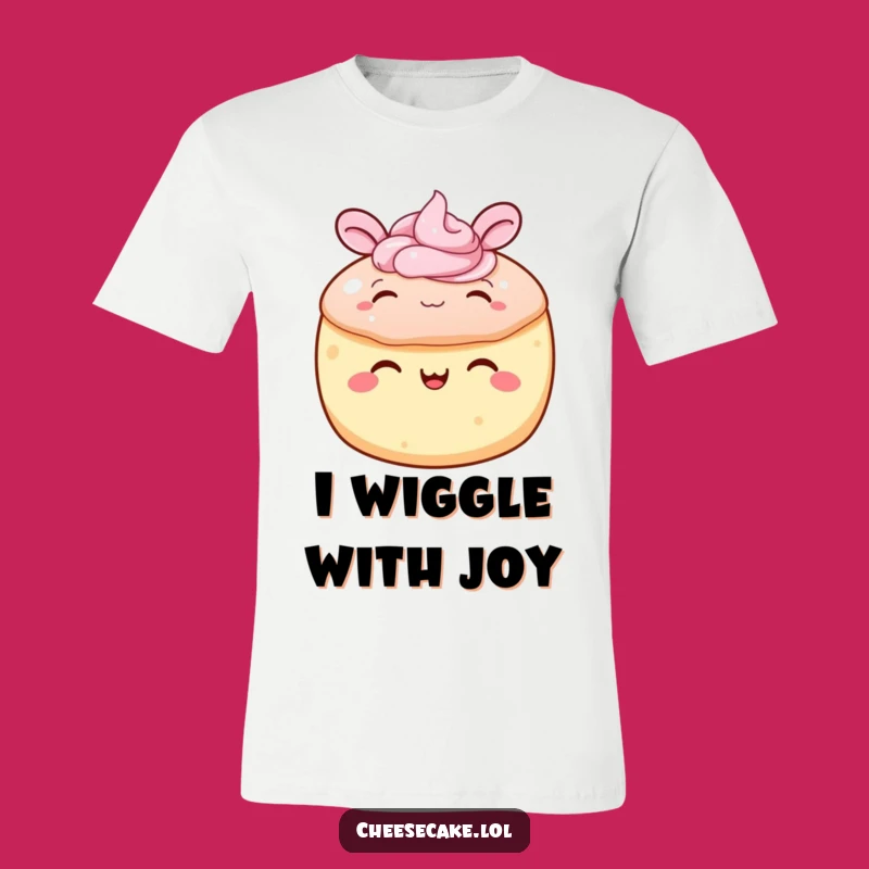 Funny Cake Ear Wiggle T-Shirt: Joyful Frosting Design for Happy Humor