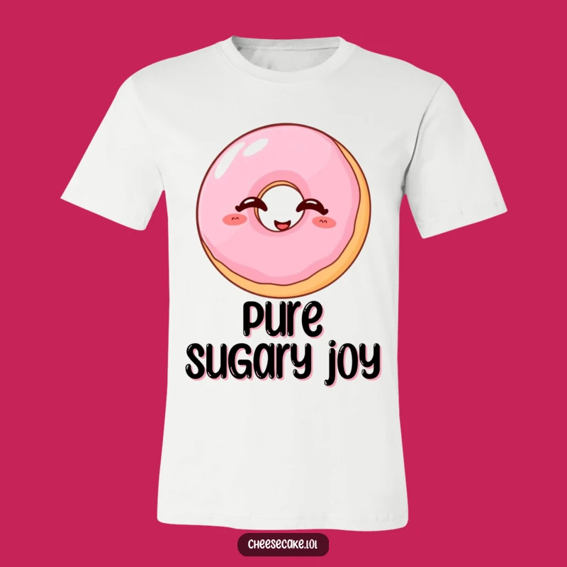 Funny Giggling Donut T-Shirt - Hilarious Dessert Lover Tee