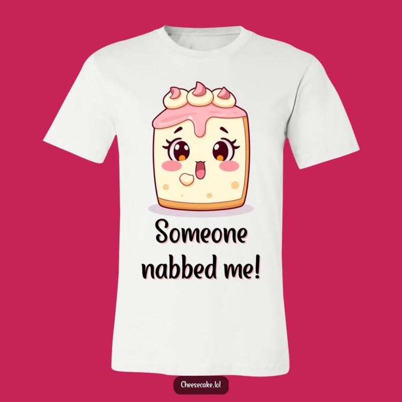 Funny Cheesecake T-Shirt: Surprised Dessert Lover Tee for Comedy Fans