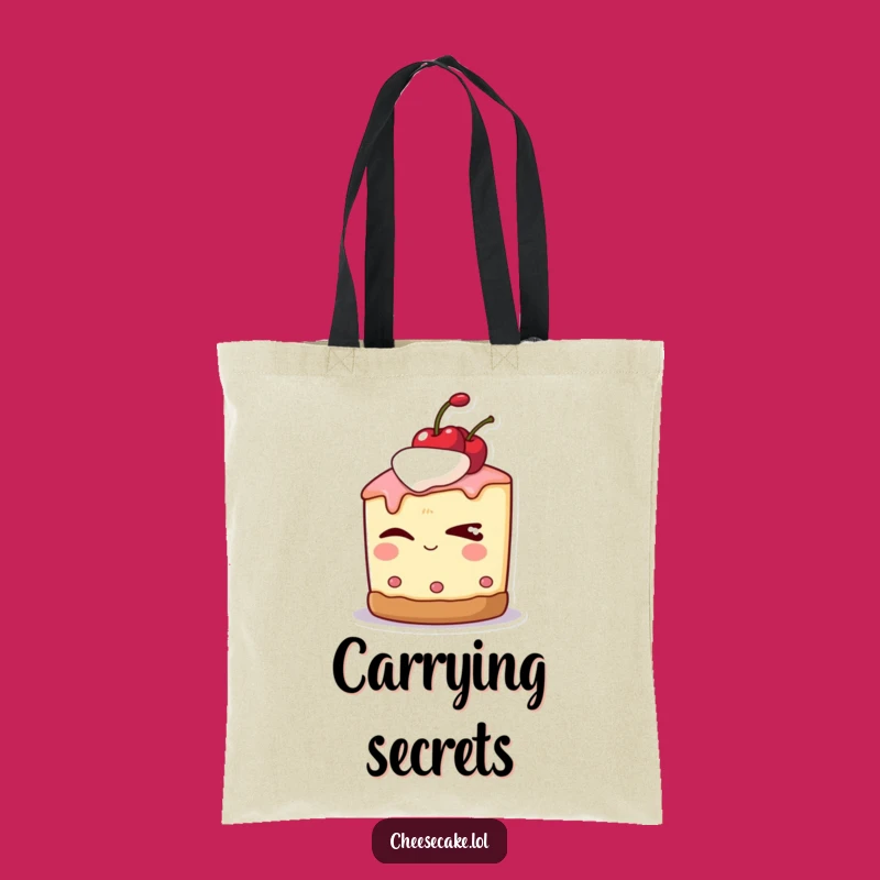 Funny Sly Cheesecake Tote Bag: Carry Your Sweet Secrets in Style