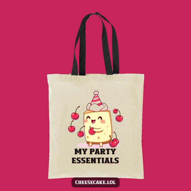 Funny Cheesecake Juggler Tote Bag - Carry Your Party Essentials in Style
