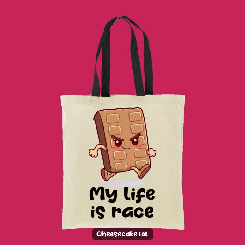 Funny Chocolate Race Tote Bag: Carry Your Motivation, Ideal Funny Gift