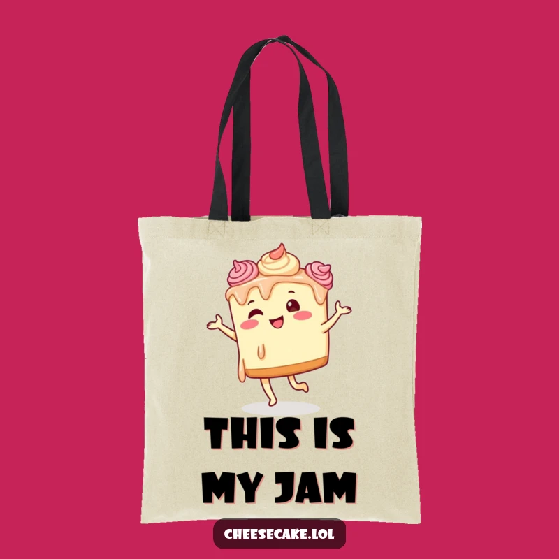 Funny Dancing Cheesecake Tote Bag - Carry Your Moves & Groceries in Style