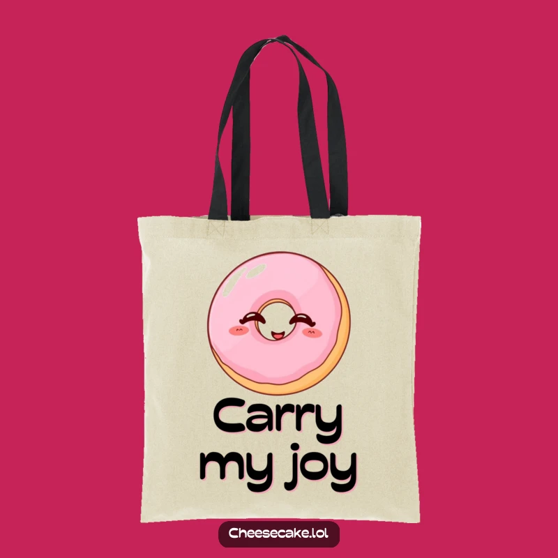 Funny Giggling Donut Tote Bag - Sweet & Stylish Carryall